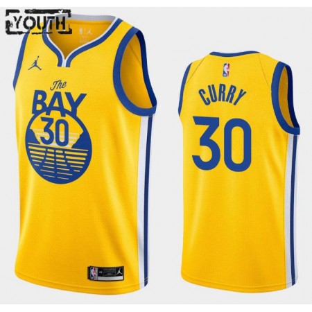 Kinder NBA Golden State Warriors Trikot Stephen Curry 30 Jordan Brand 2020-2021 Statement Edition Swingman